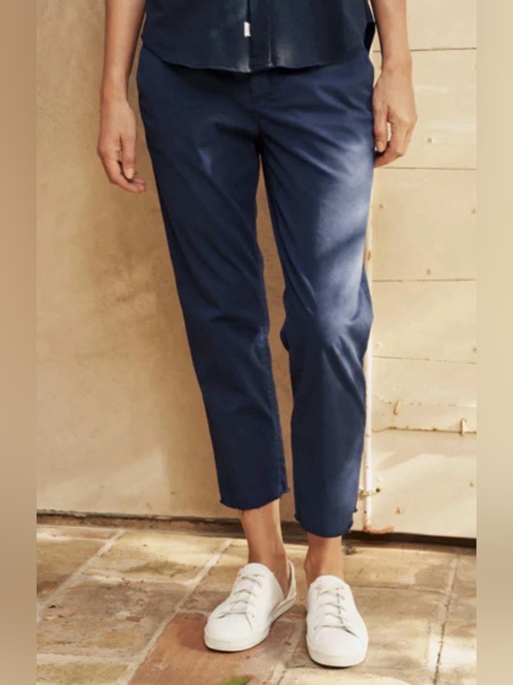 Frank And Eileen Wicklow Pants Womens 6 Black Italian Chino Capsule Minimalist